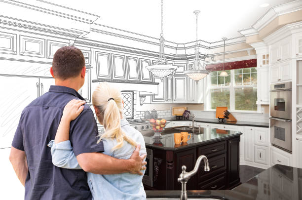 Custom kitchen cabinets installed in a College Park home